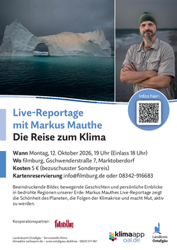 Live-Reportage mit Markus Mauthe: die Reise zum Klima