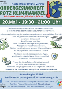 Online-Vortrag: Kindergesundheit trotz Klimawandel – Risiken erkennen, Kinder schützen